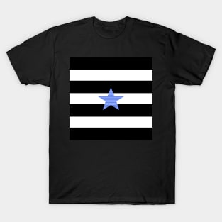 Strips - blue star T-Shirt